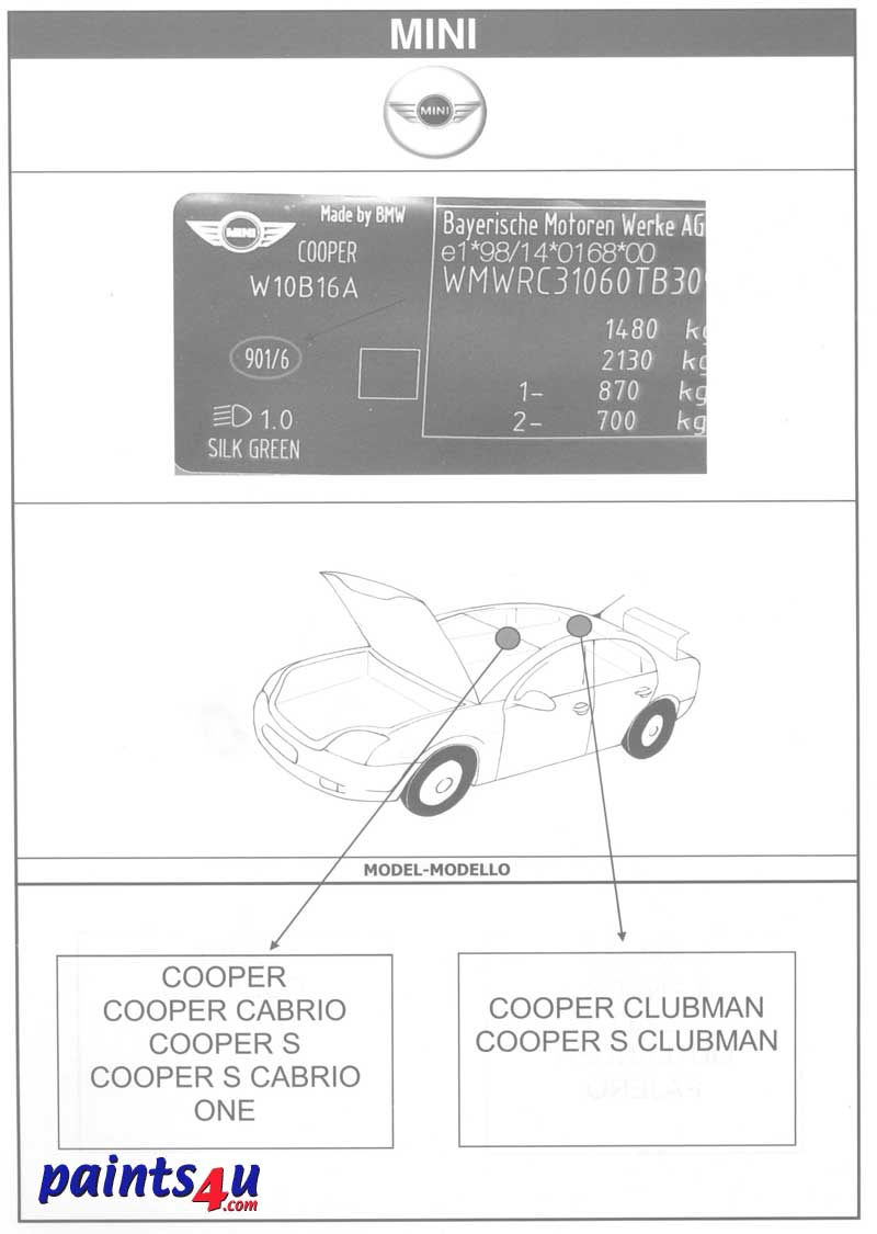 Where do i find the paint code for my mercedes